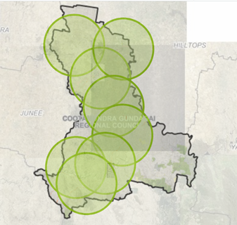 A map with green circles

Description automatically generated